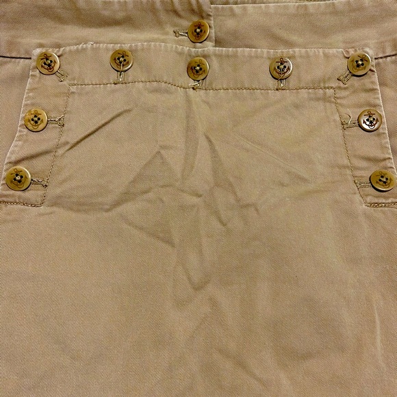 J Crew khaki twill mini skirt size 8 - Picture 2 of 5
